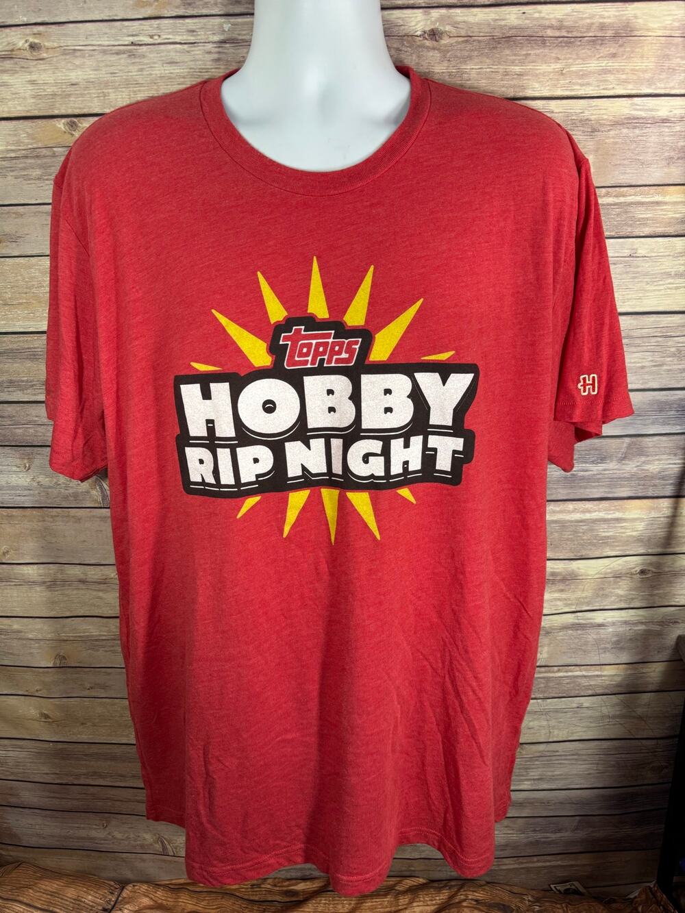 Homage Topps Hobby Rip Night Red Shirt Mens Size 2XL Graphic Tee